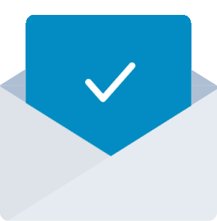 Icon indicating form submission received